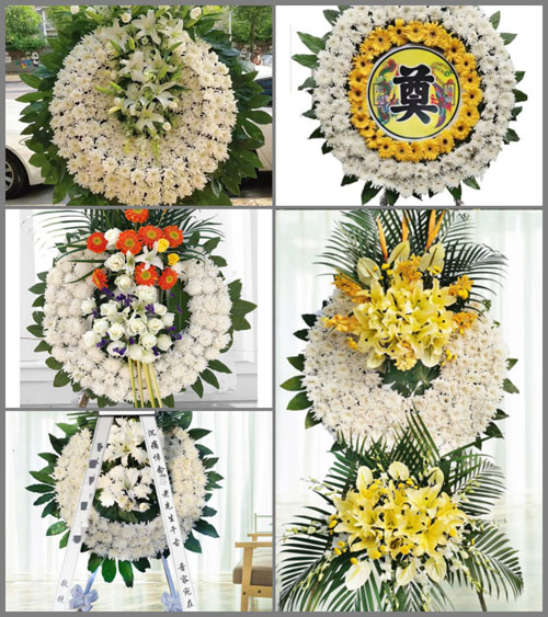 山西运城闻喜县后宫乡十八埝村花圈速递